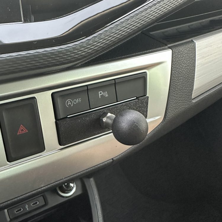 T6.1 Halterung Blindschalterschacht Mounting Ball 25mm